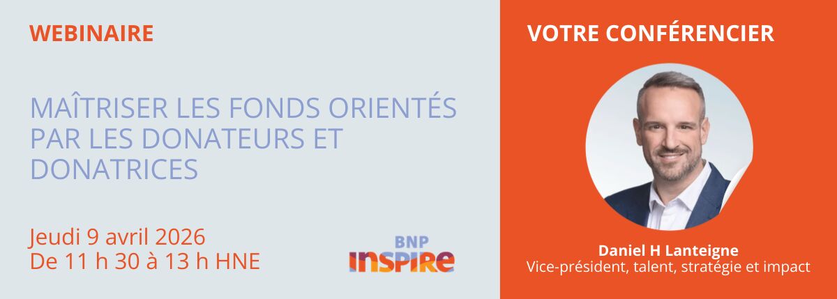 Webinaire maitriser ls fonds orientés par les donateurs