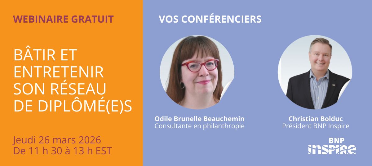 Webinaire bâtir et entretenir son réseau de diplômés